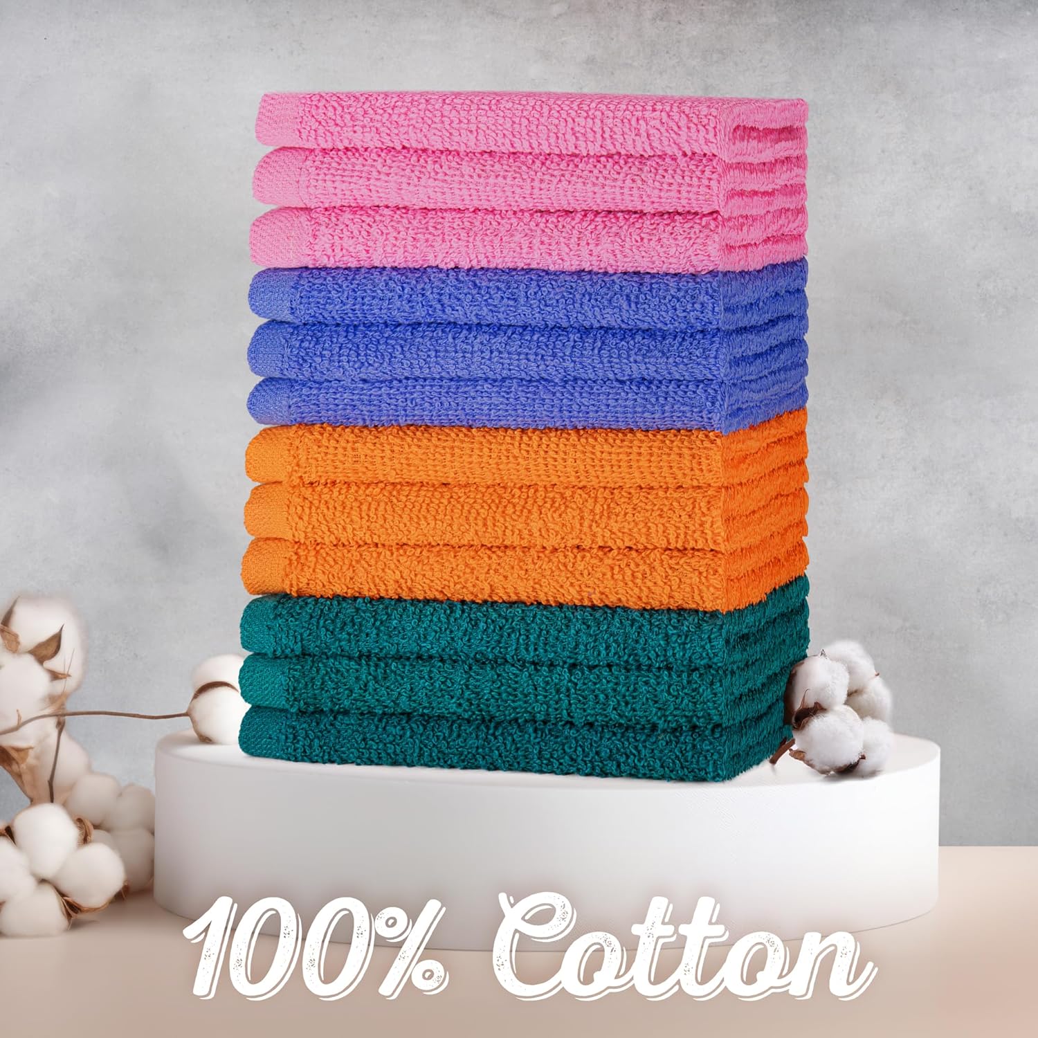 24-Piece Luxurious Cotton Washcloth Set for the Luxuriousparams