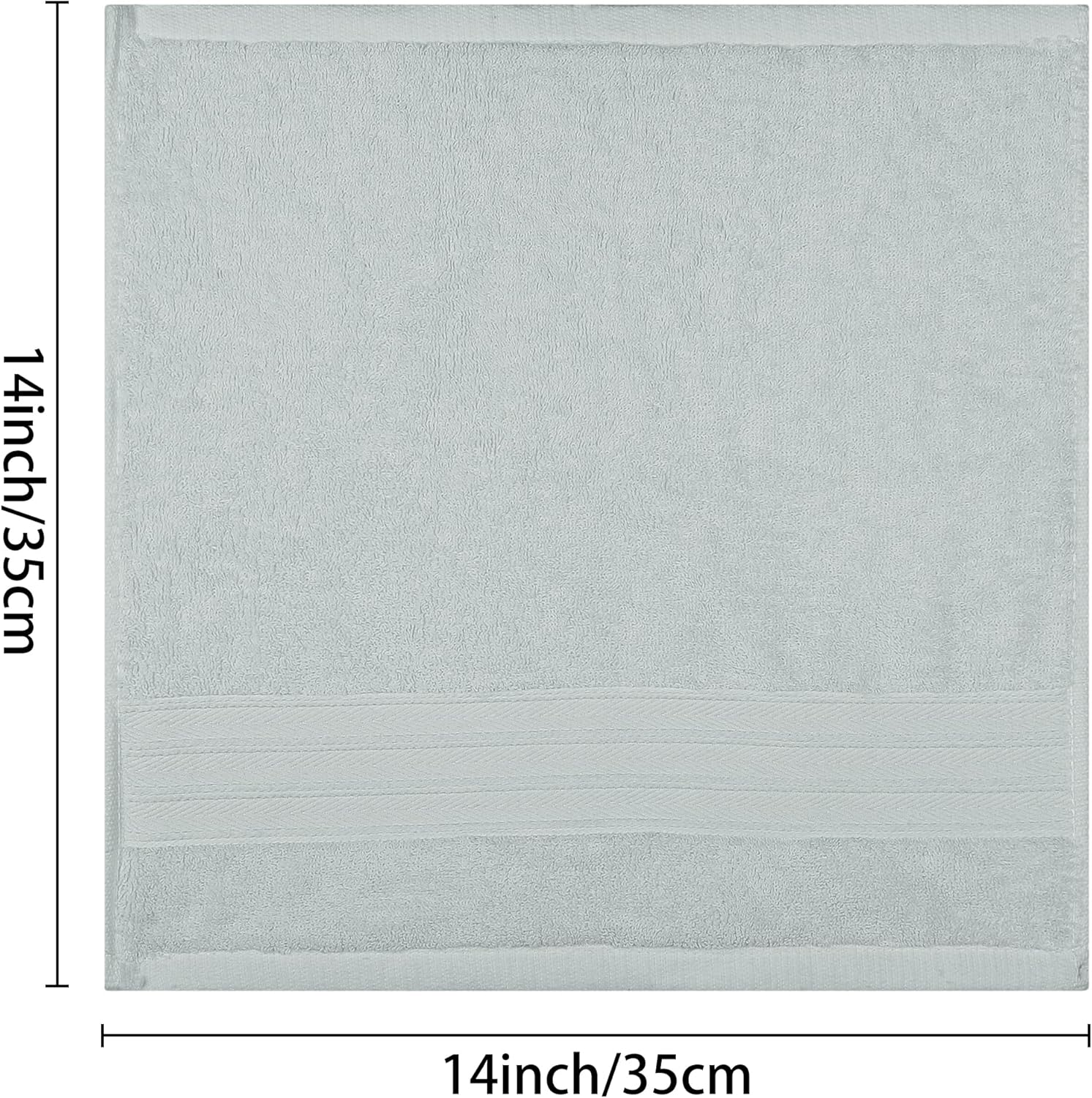 Striped Cotton Bath Washcloths