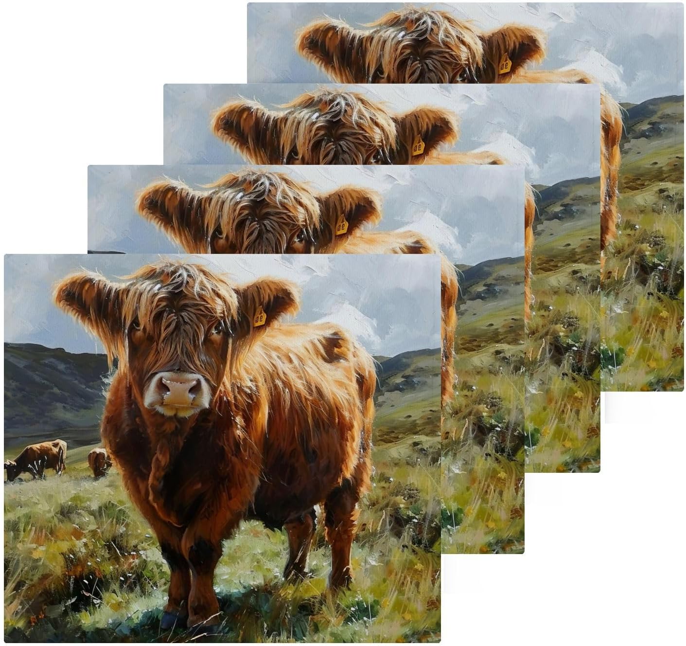 Highland Cow Washcloth 2 Pack