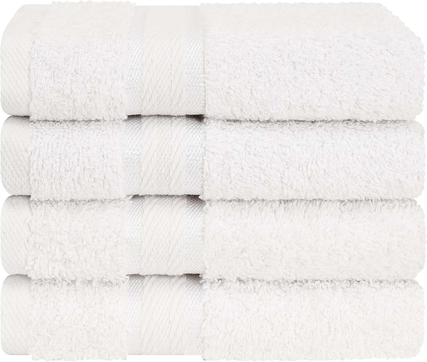 100 Cotton Soft Washcloths Set for Bathroom