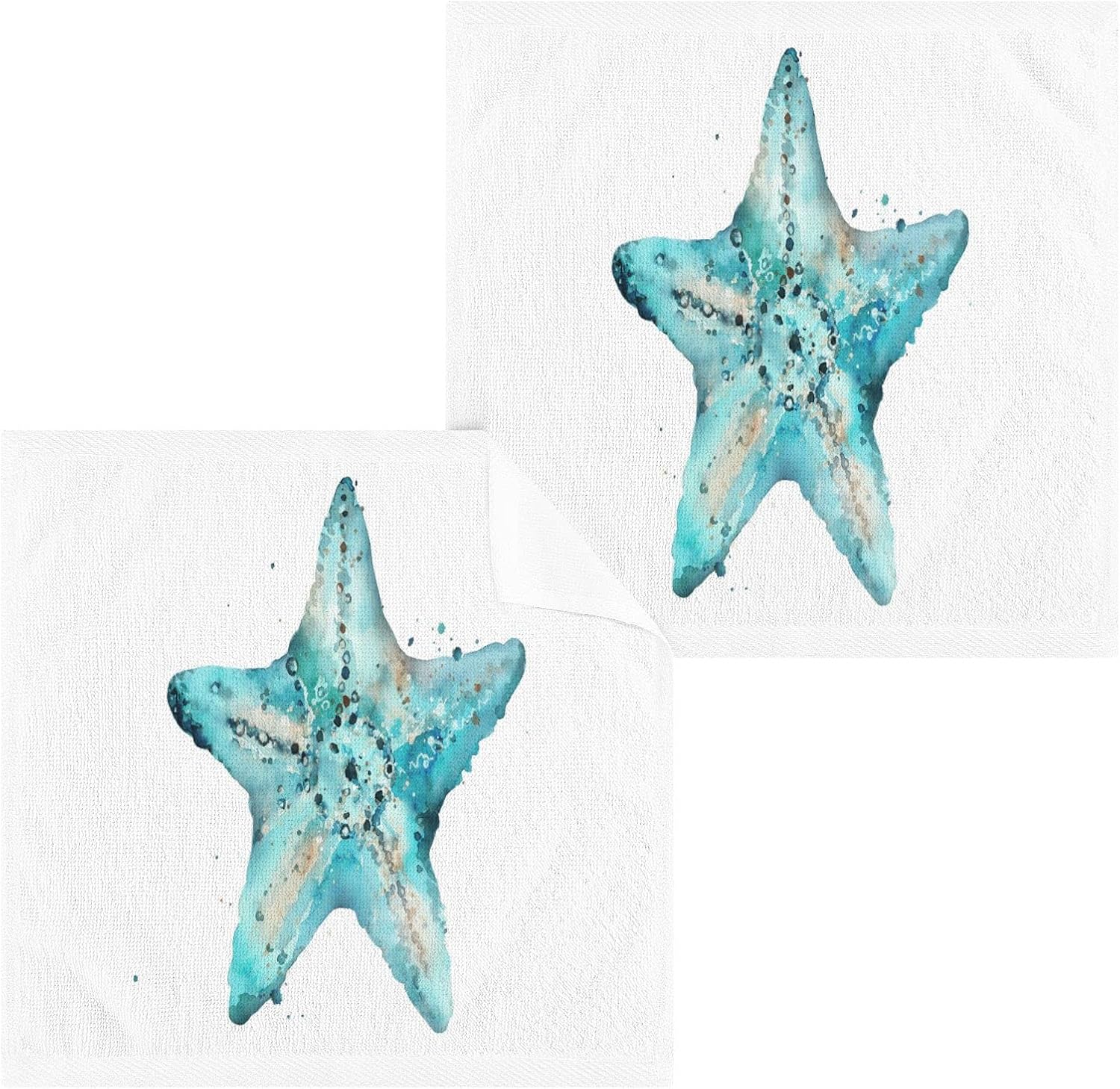 ALAZA Beach Washcloth x2 Soft Absorbent