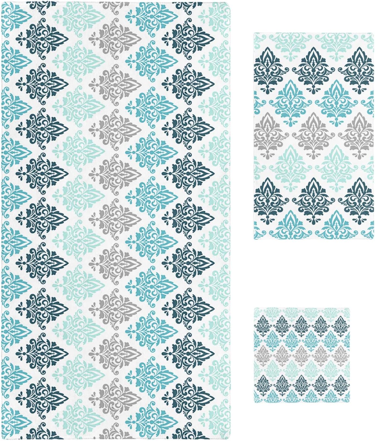 Delightful Geometric Paisley Towel Set for Luxurious Living