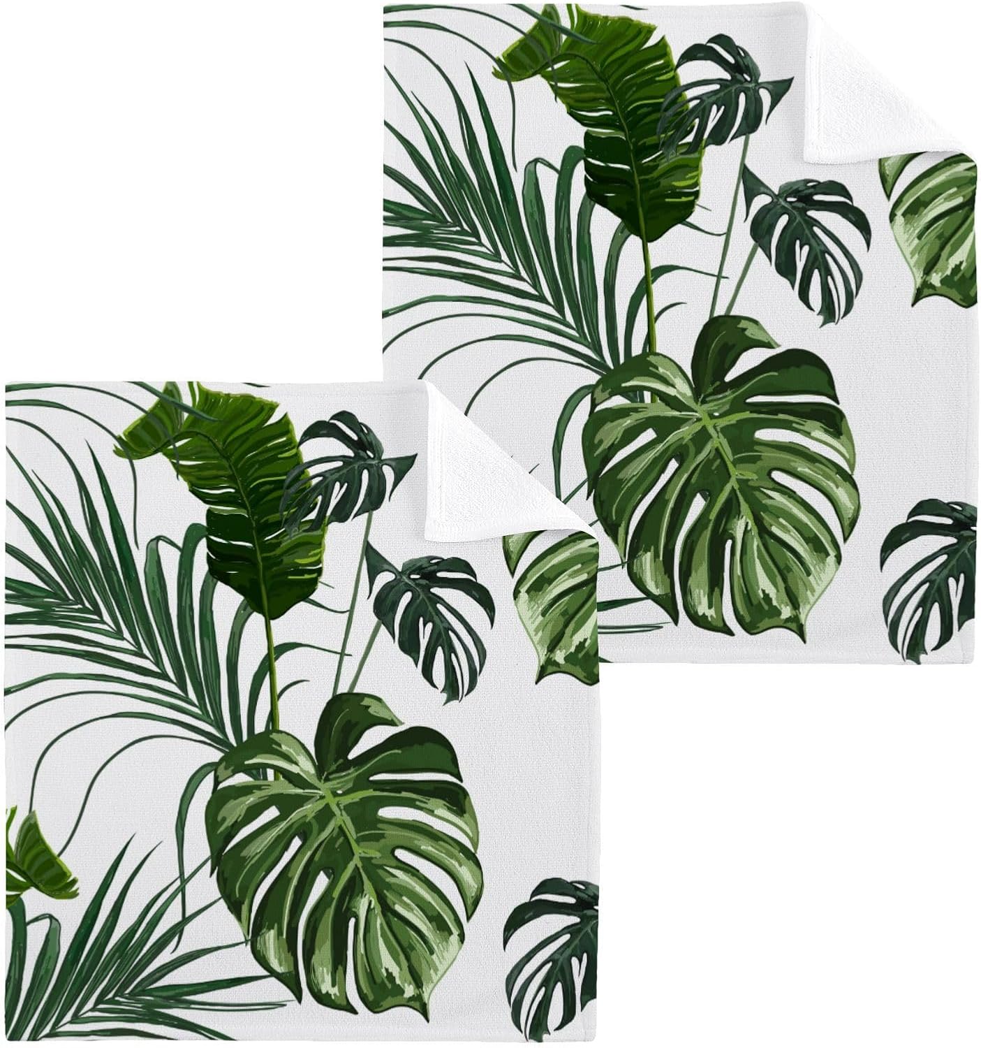 ALAZA Palm Leaves Tropical Towels Set