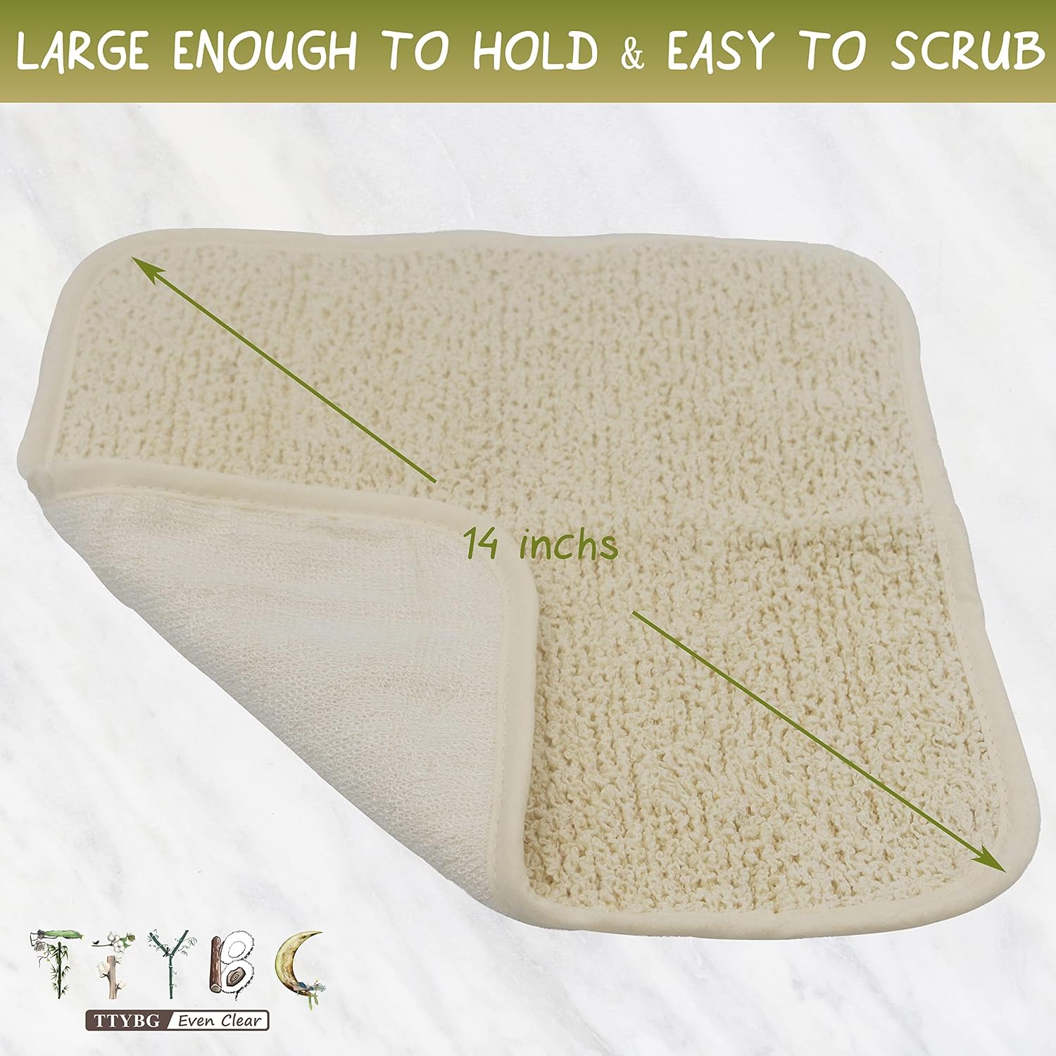 Dual Sided Bamboo Rayon Washcloths Hypoallergenic for Sensitive Skin