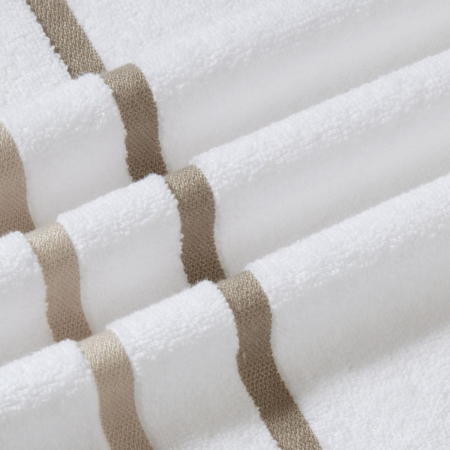 Comfort Spaces Cotton 8 Piece Bath Towel Set Striped