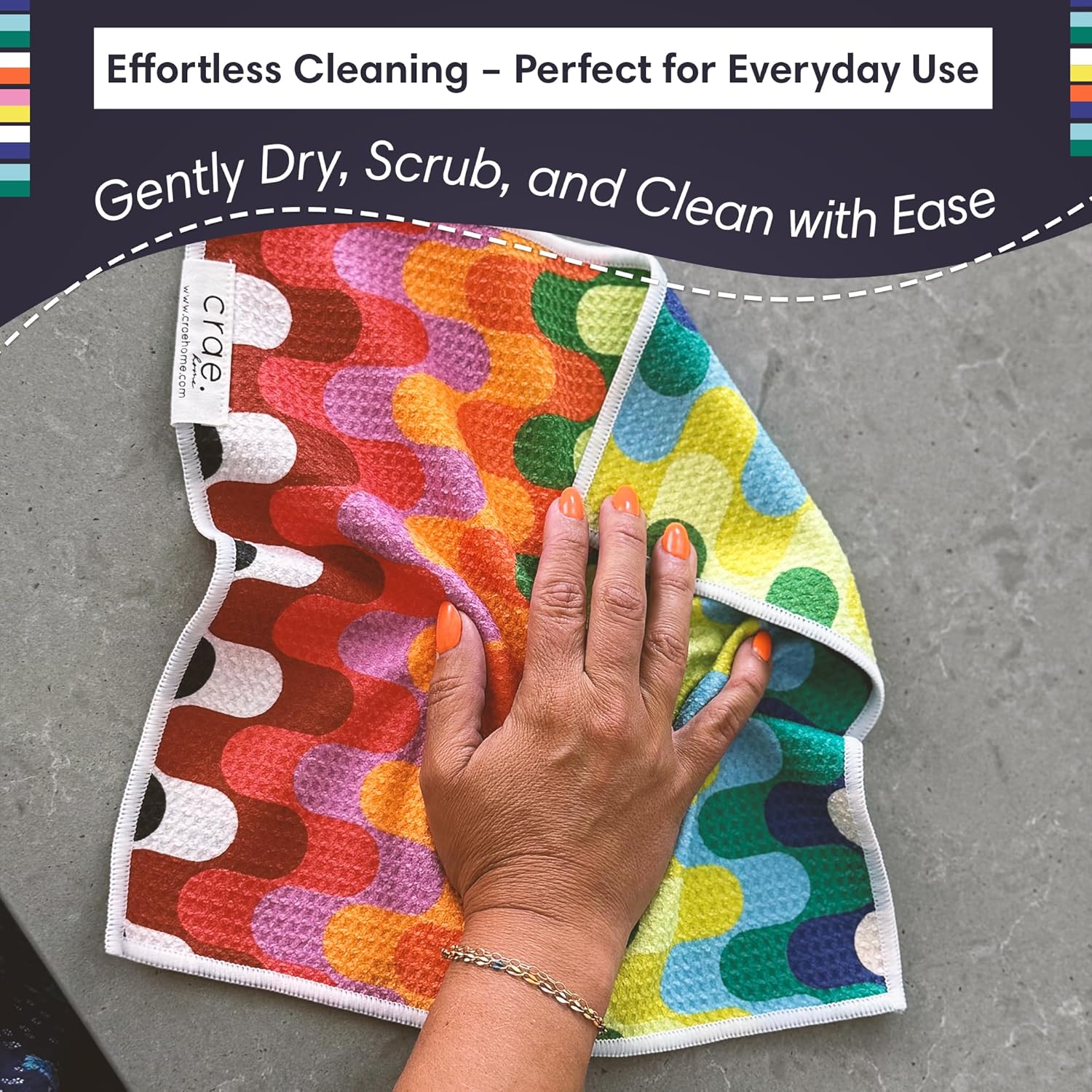 Double-Sided Microfiber Washcloths 12x12
