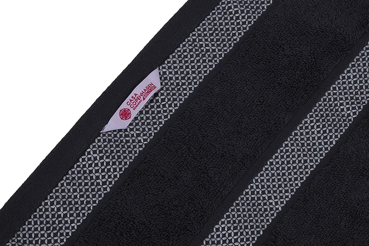 Solitaire Mix 6-Piece Cotton Towels Luxurious Family Set