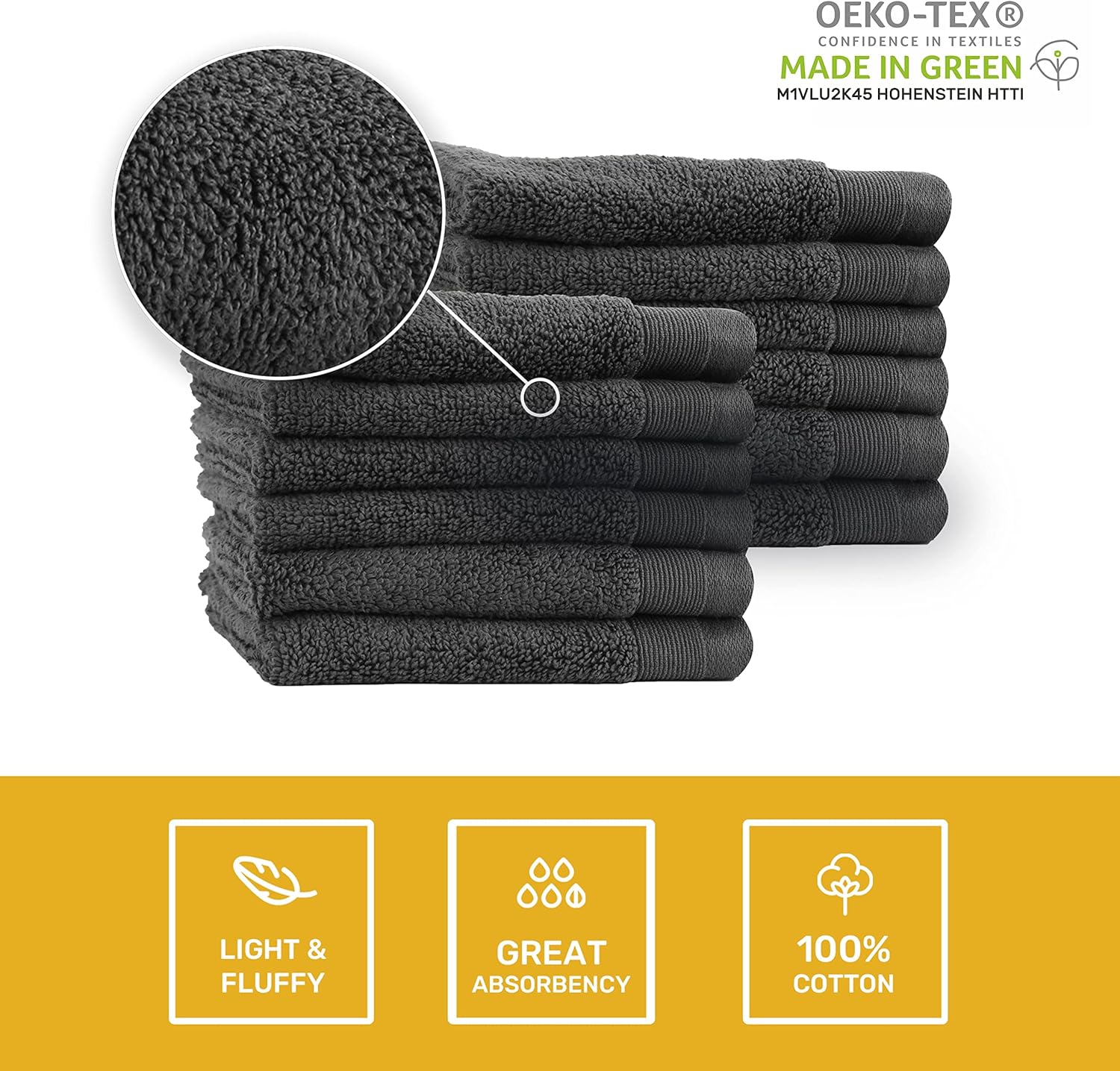 Luxury 100 Cotton Washcloths