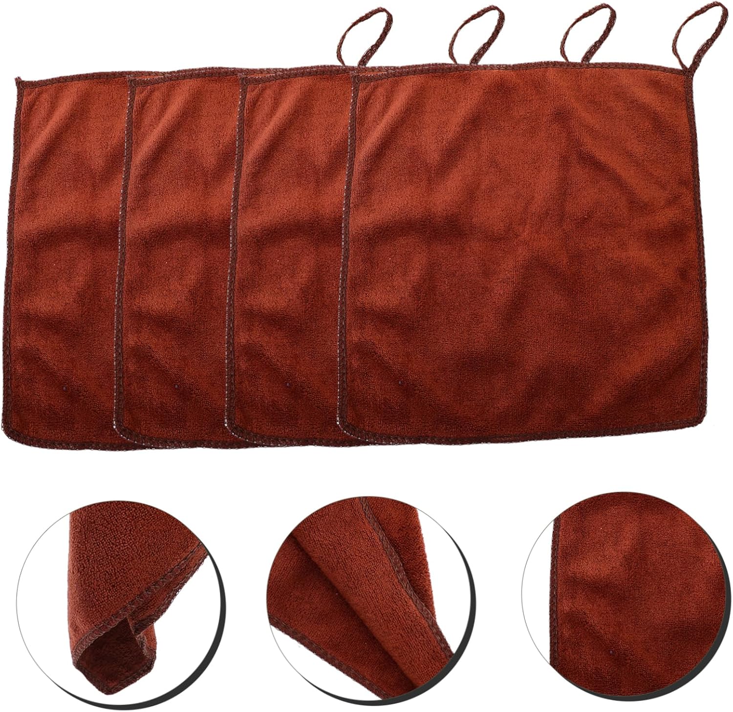 Healeved 4-Piece Square Face Towels Soft Nonwoven for Daily Use