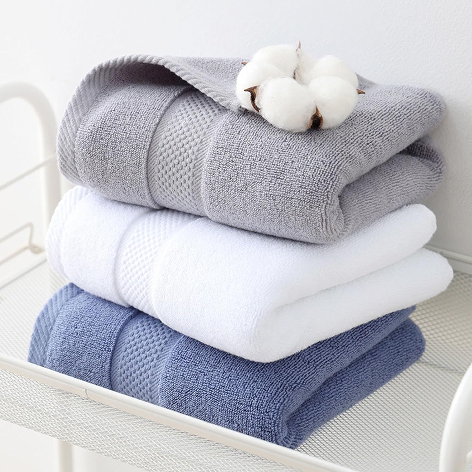 Classical White Cotton Towel