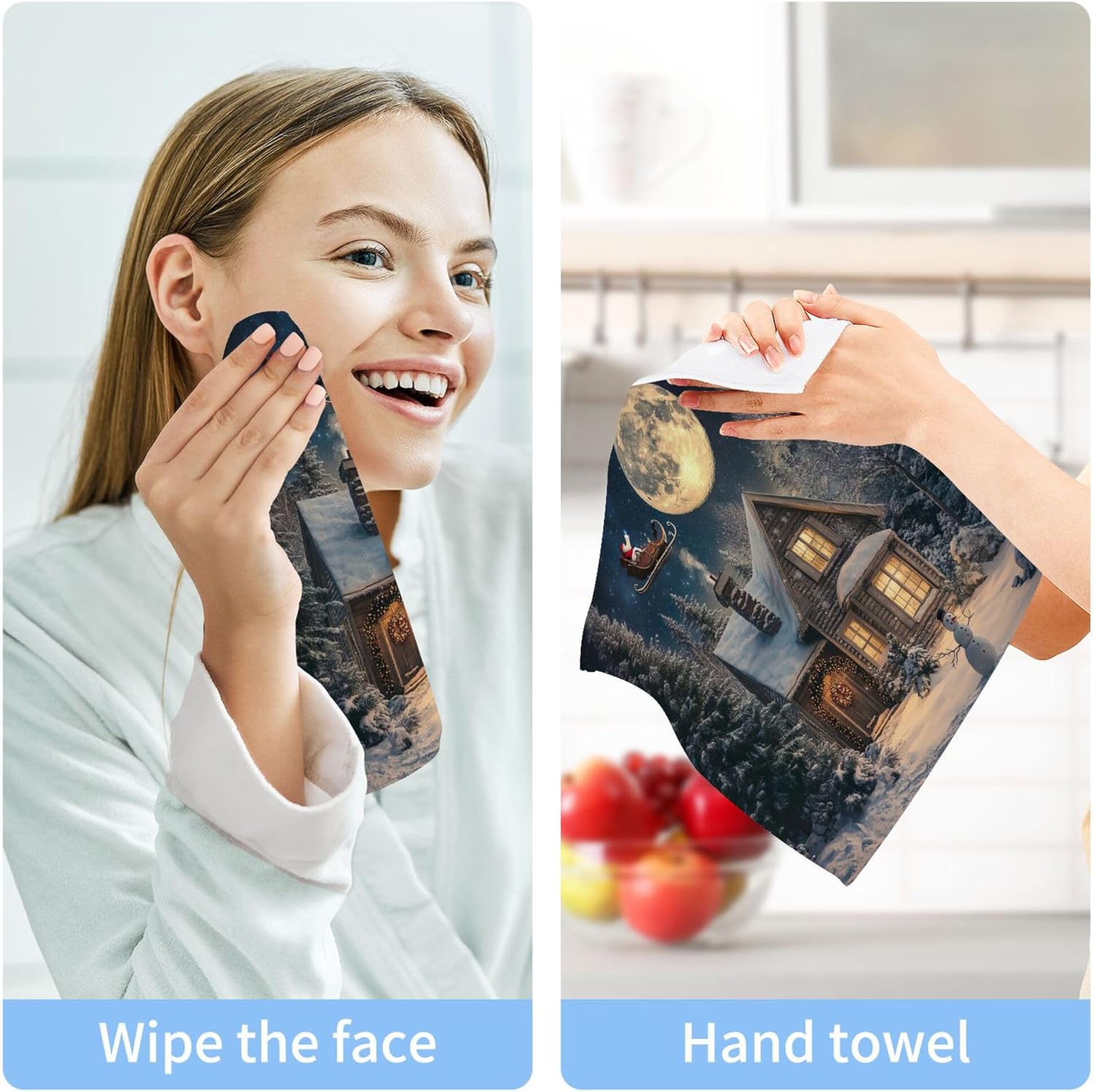 Xigua 12x12 Holiday Washcloth Set - 2-12 Pcs