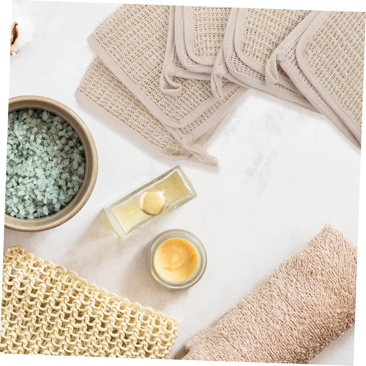 VICASKY 5pcs Exfoliating Bath Towels for Deep Cleaning and Gentle Skin Care