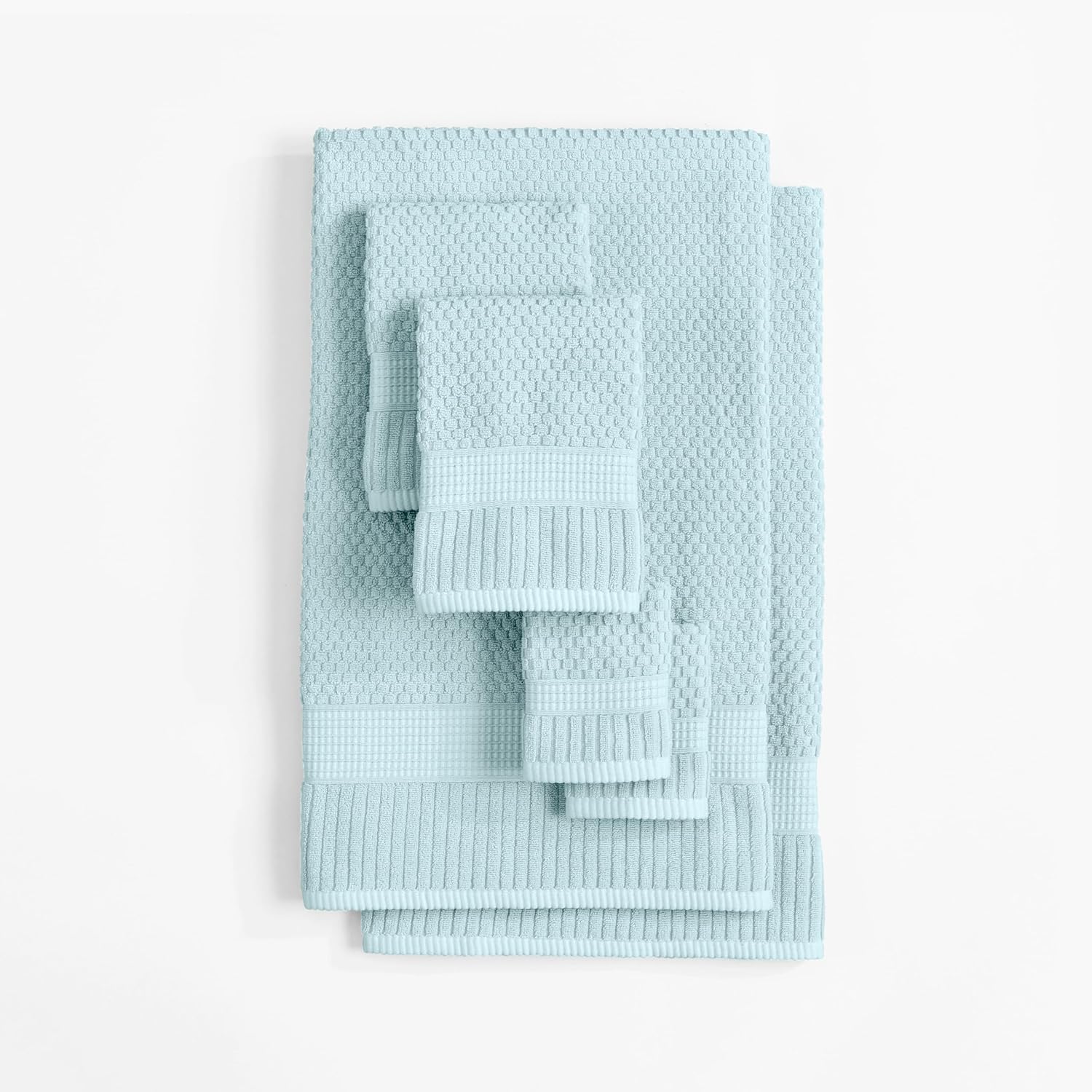 NY Loft 100 Cotton Towel Set Ultra-Soft Eco-Friendly 6-Piece Set
