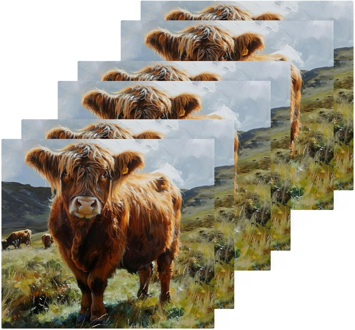 Highland Cow Washcloth 2 Pack