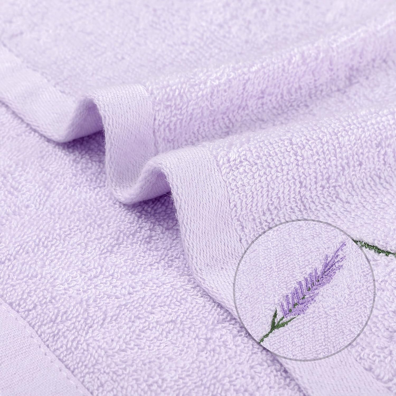 Coolant Lint-Free Cotton Washcloths 13x13 - 4Pack - Light Purple