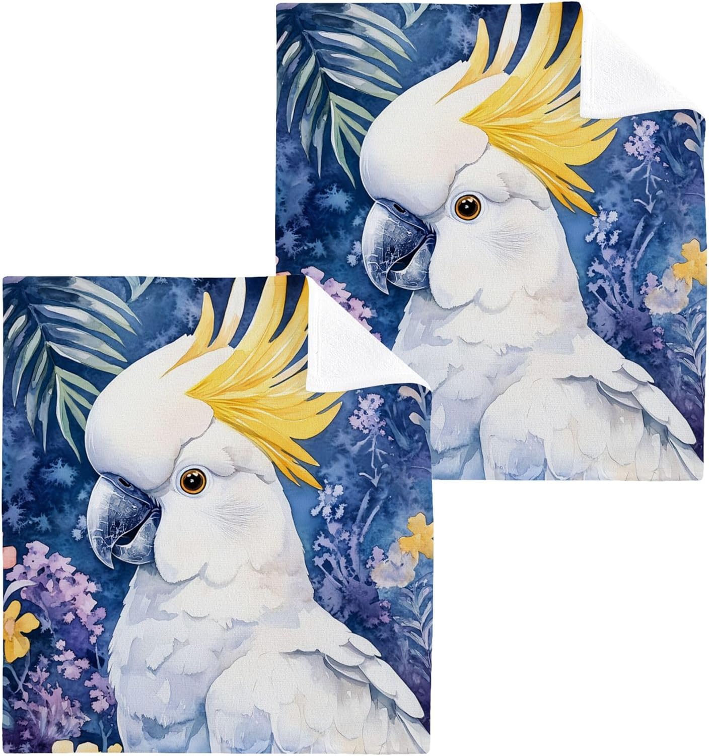 Kigai Cockatoo Washcloth 2-Pack