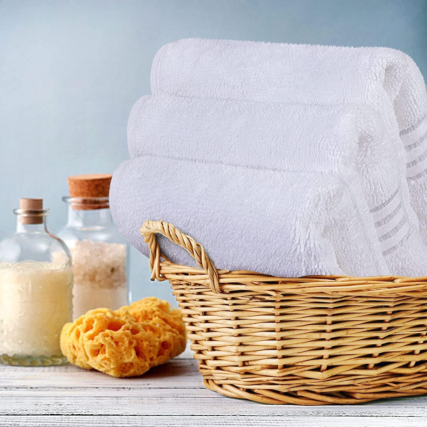 Effortless Clean 12 x 12 Inch Set Diamond Terry Cotton Washcloths