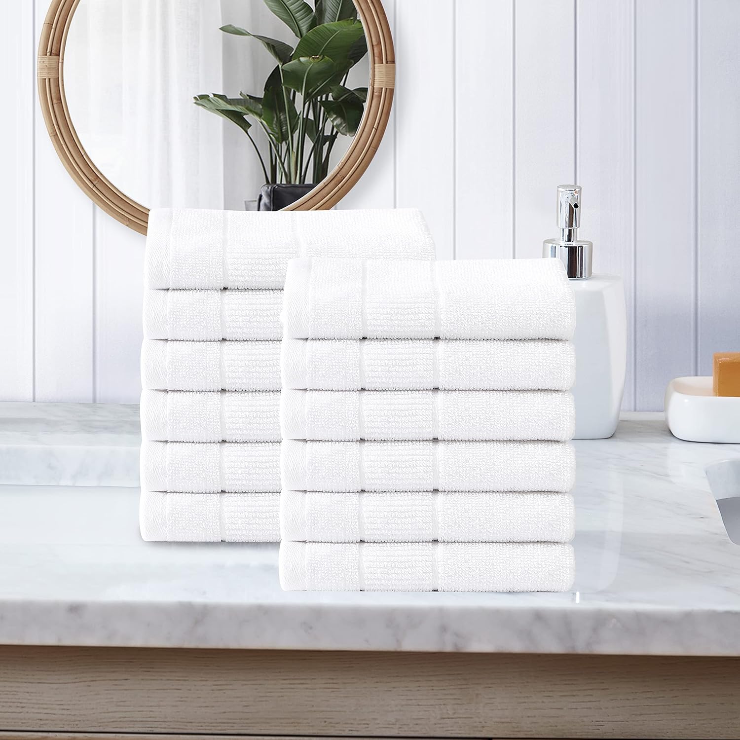 Tommy Bahama - Washcloth Set Soft Absorbent Cotton Towels 12 Piece