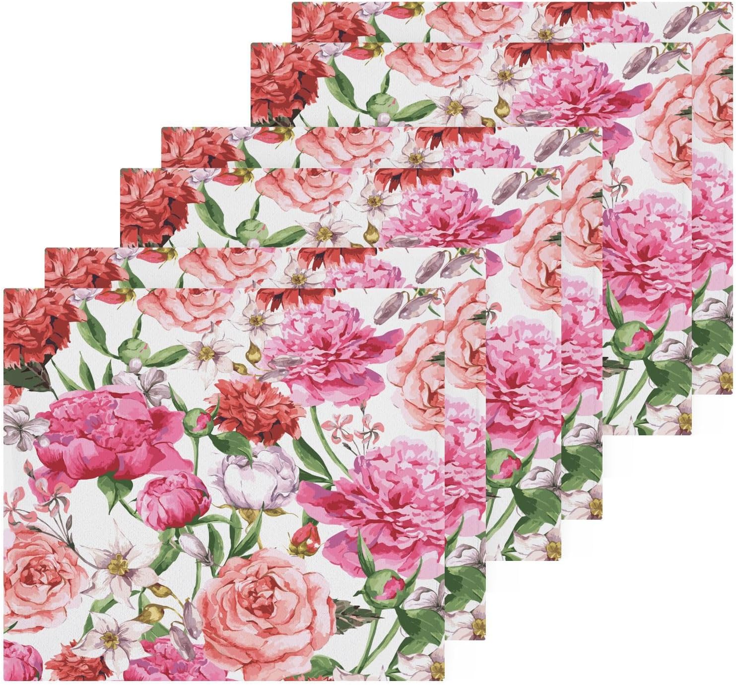 Fragrant Floral Washcloth Set