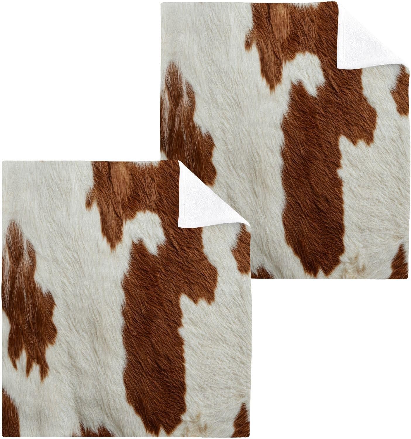 Perfect 12x12 Soft Print Washcloth Set for Bathroom More