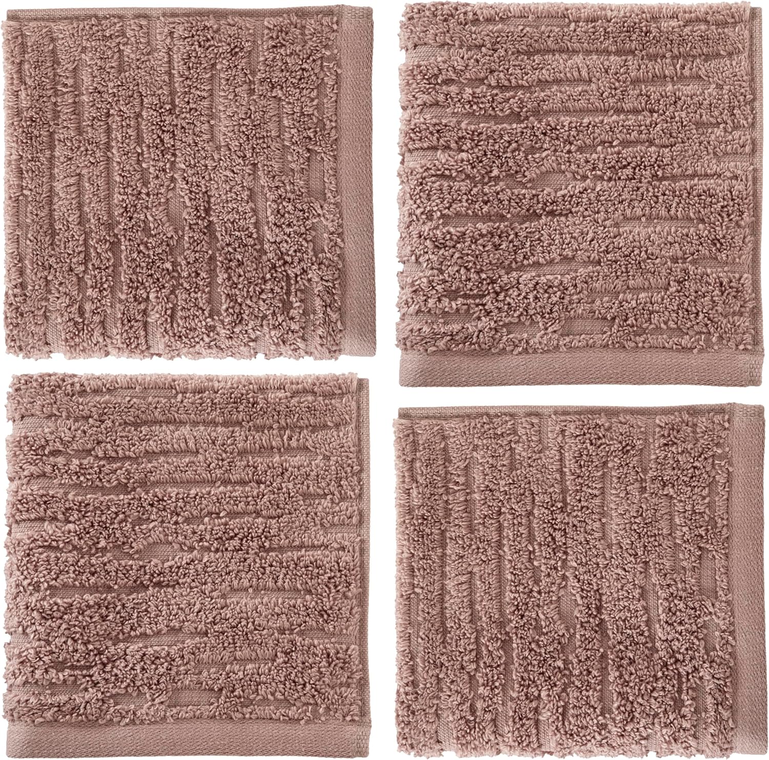 SKL Home CloudSoft Cotton 4-Piece Washcloth Set