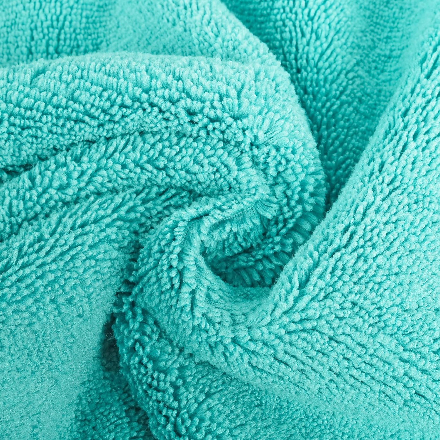Pure Microfiber Washcloth Set Face and Body 13x13 in Lint Free Premium Quality
