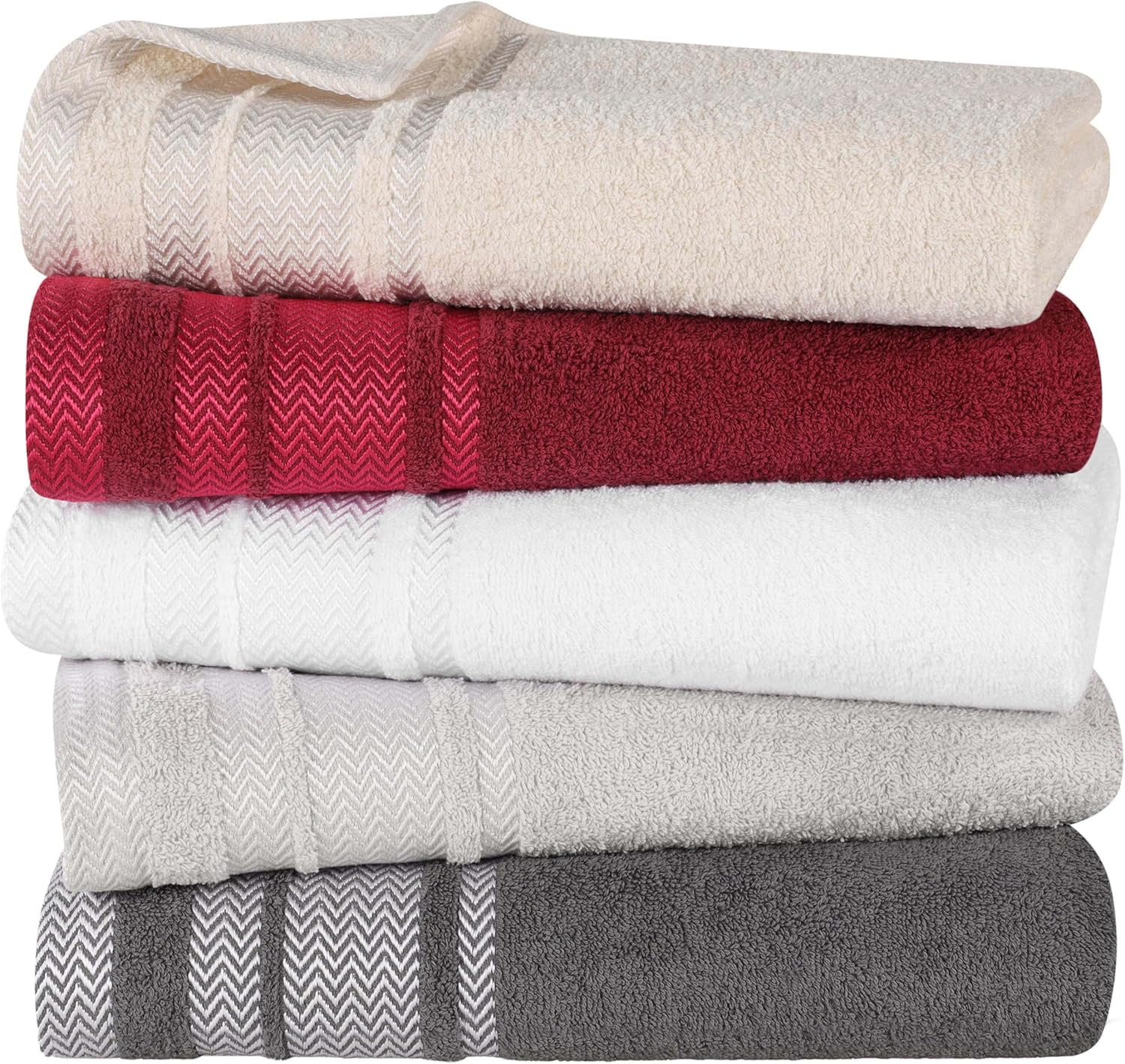 12-Piece Luxury Cotton Washcloths Set