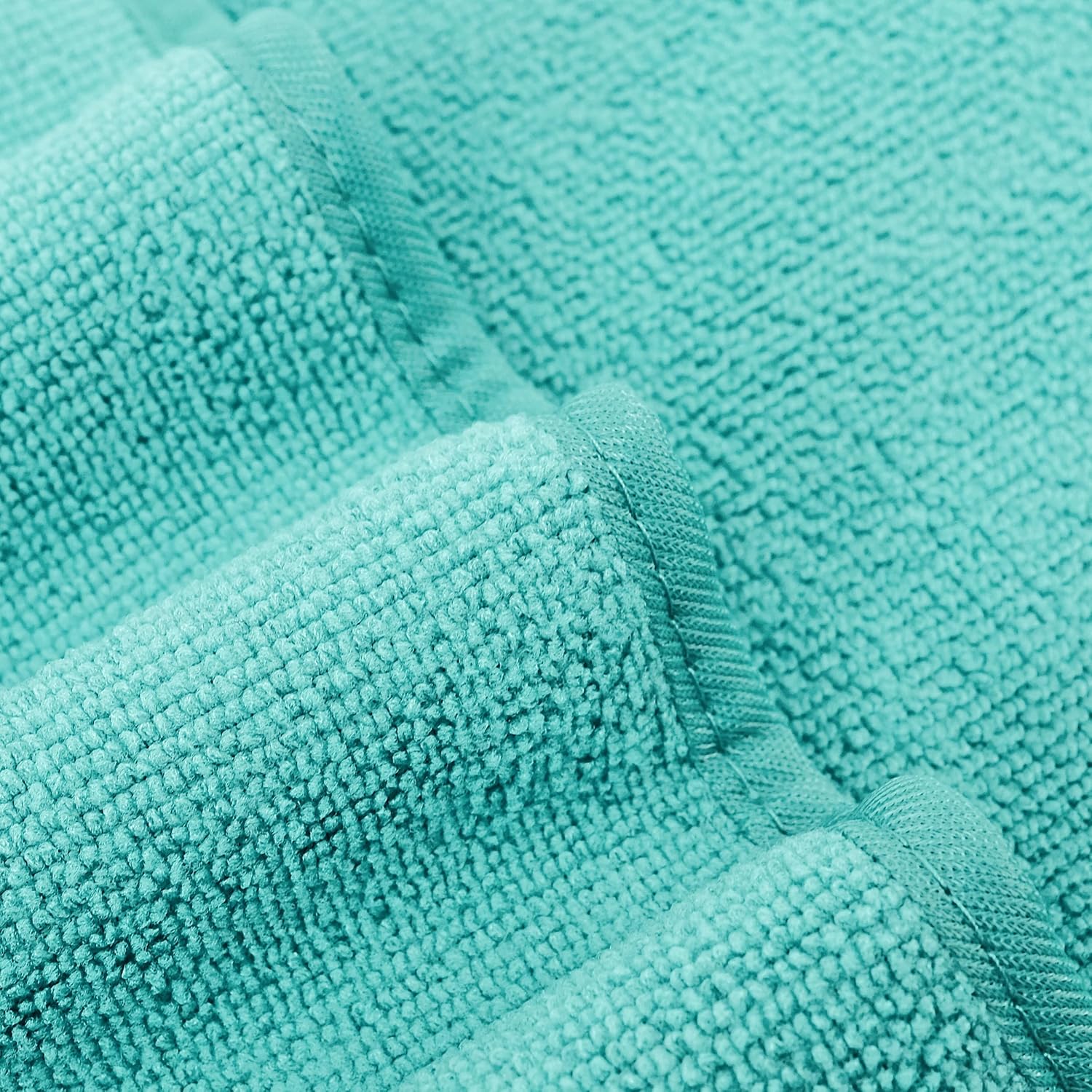 Pure Microfiber Washcloth Set Face and Body 13x13 in Lint Free Premium Quality