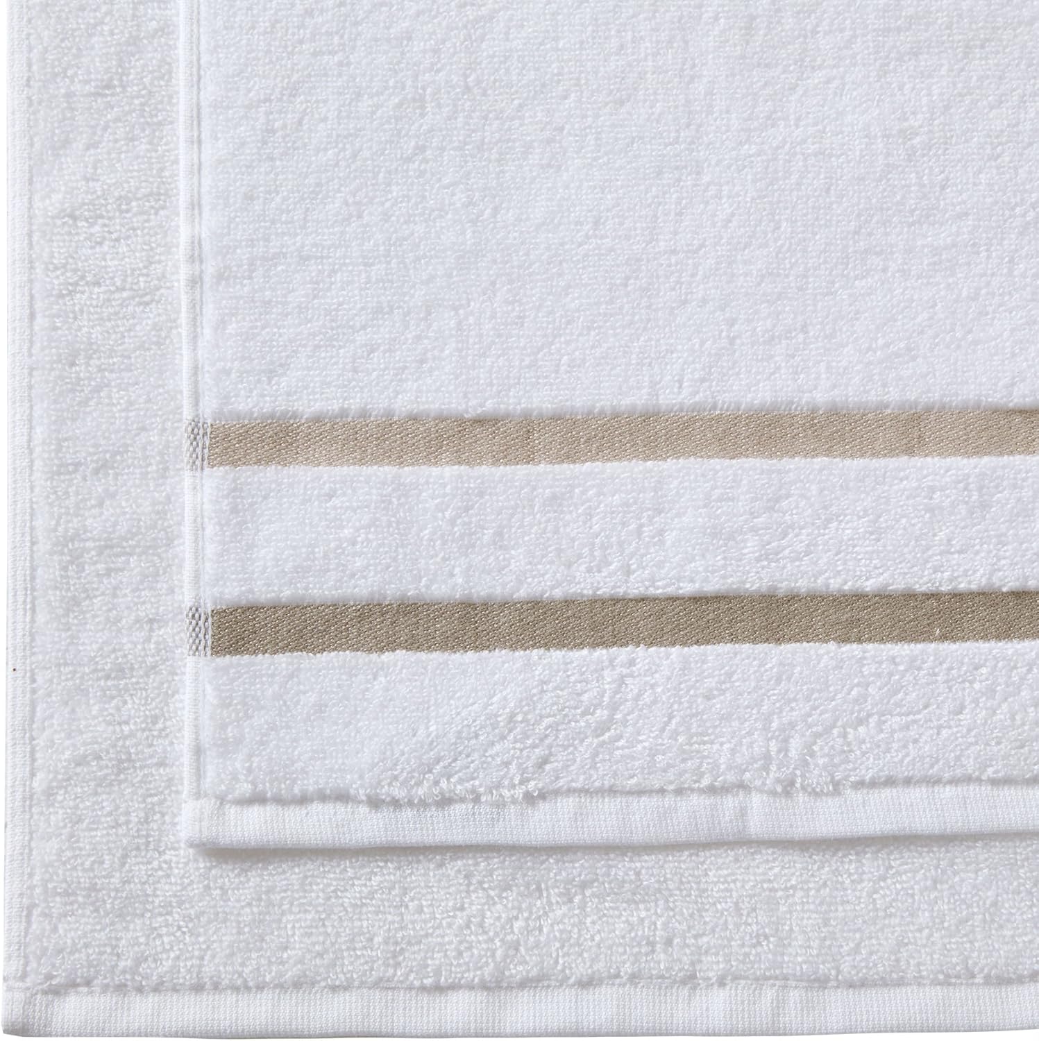 Comfort Spaces Cotton 8 Piece Bath Towel Set Striped