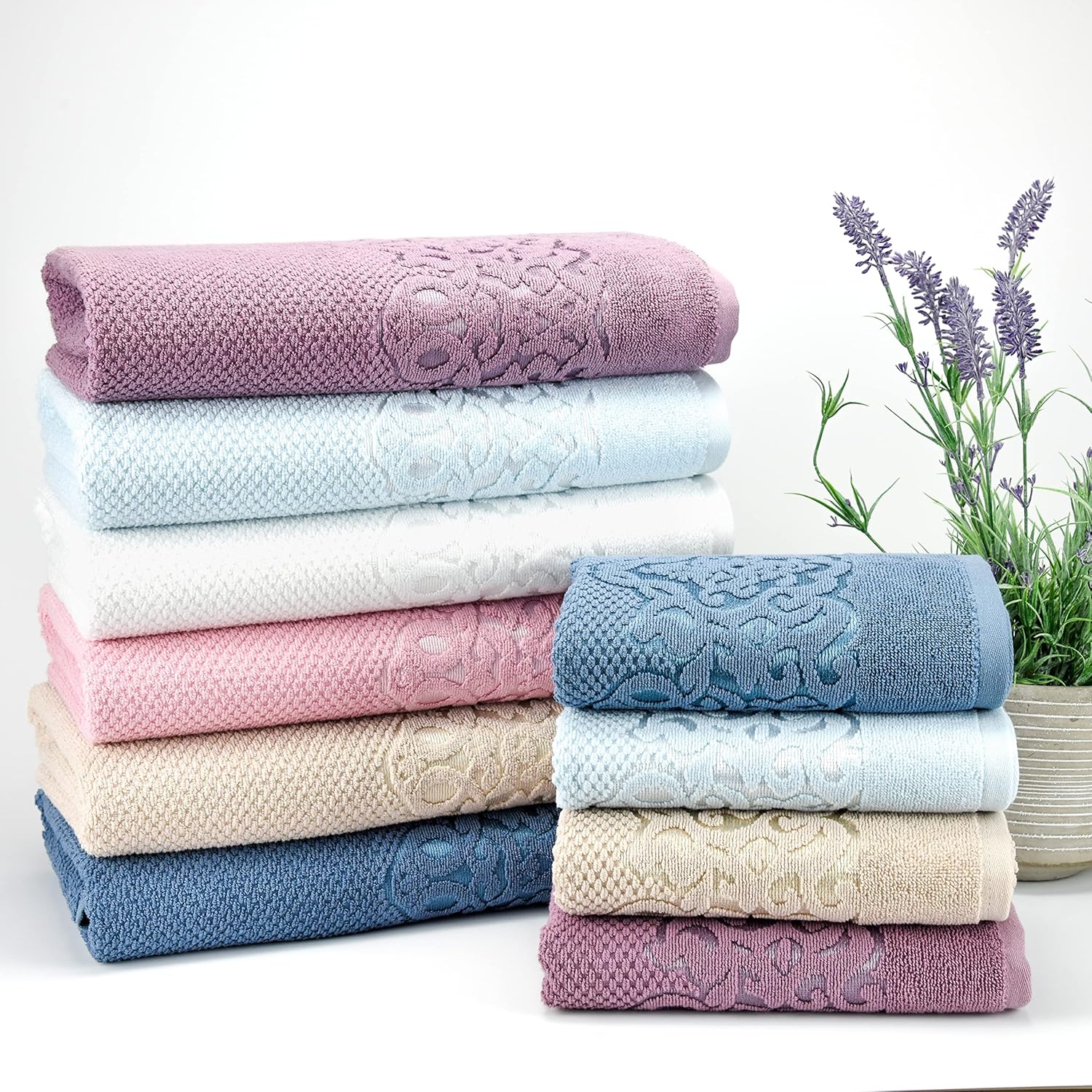 EastNBlue Galata Premium 100 Turkish Cotton Washcloths 4 Pack