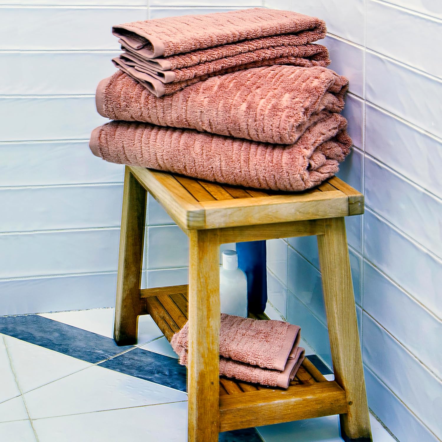 SKL Home CloudSoft Cotton 4-Piece Washcloth Set