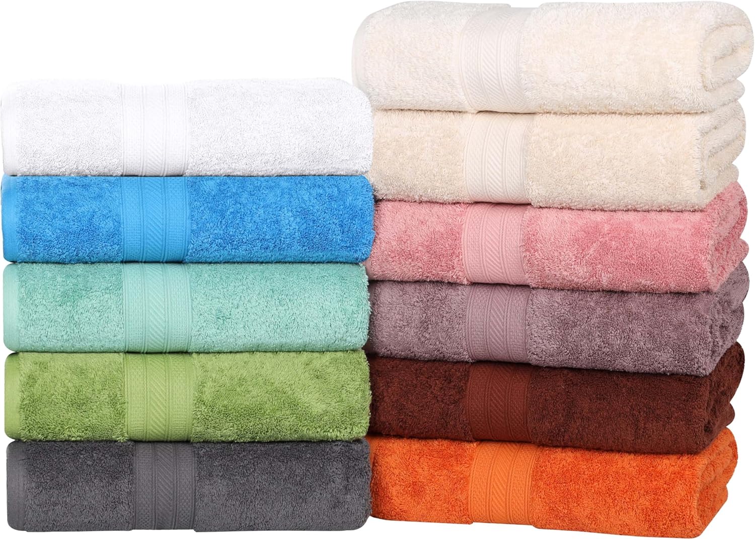 Superior Atlas Cotton Luxury Face Towels Set