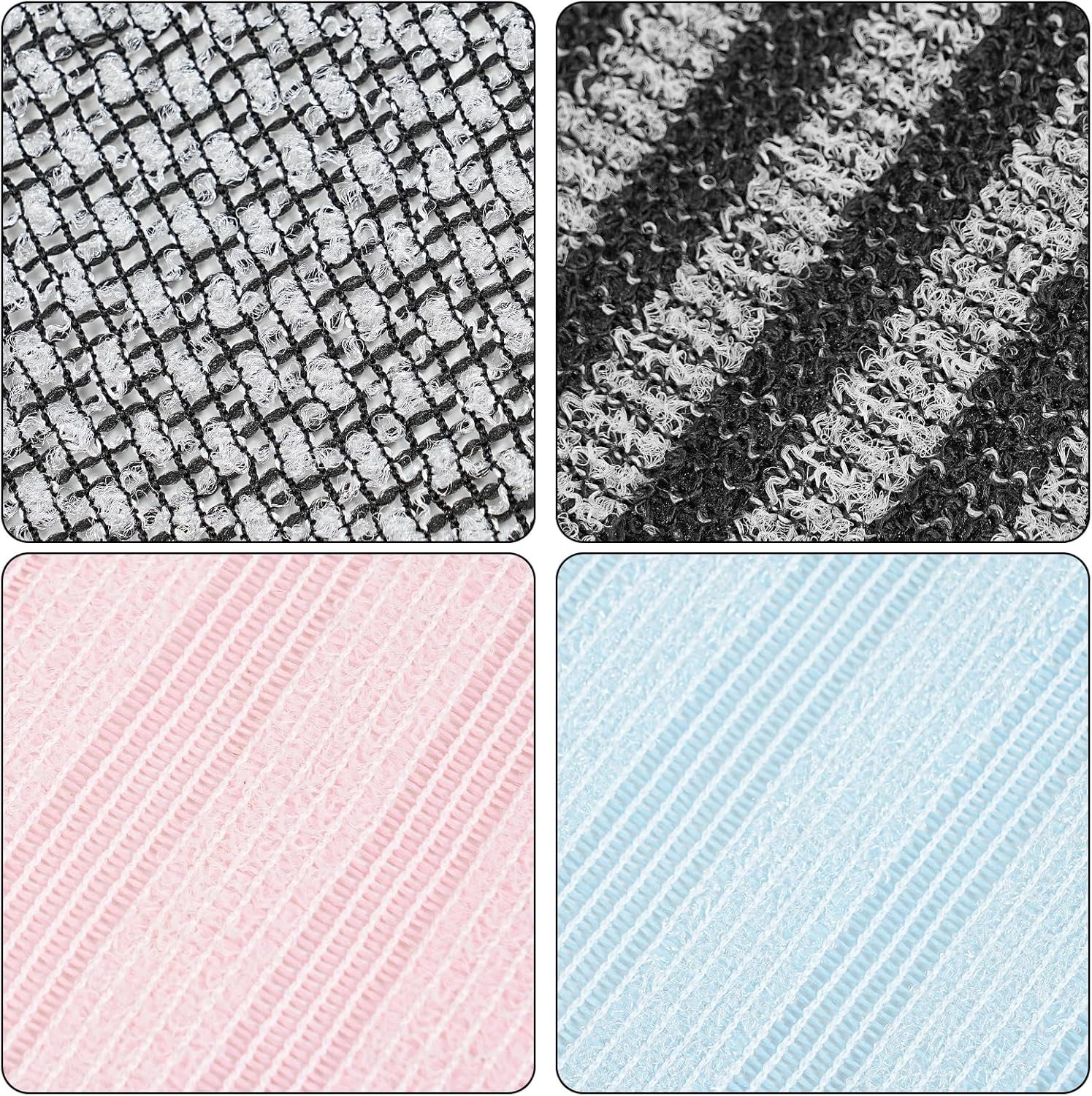 Exfoliating Washcloth Shower Towel - 2 Pack for Back and Body