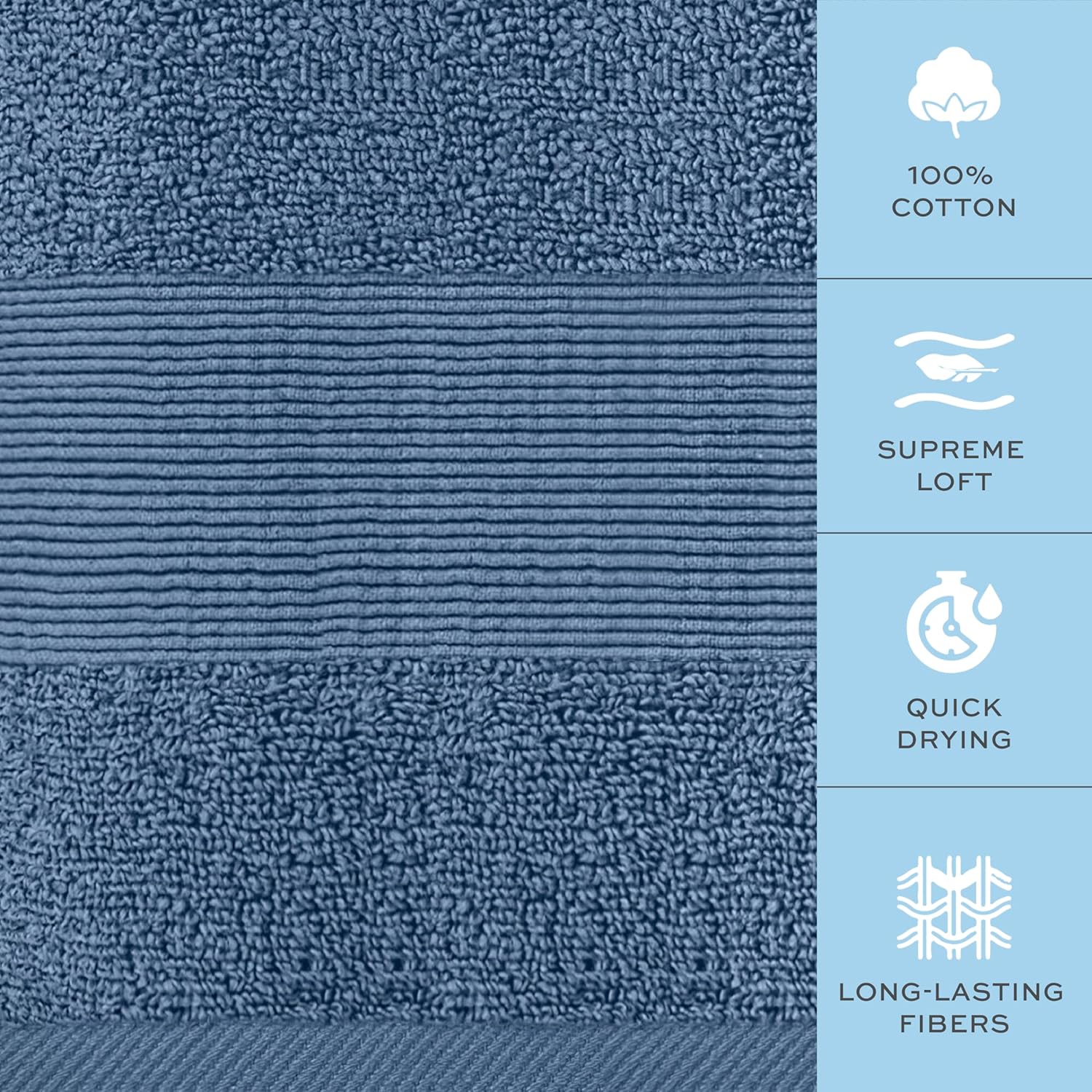 Luxury Soft 28x55 Bath Towels Set