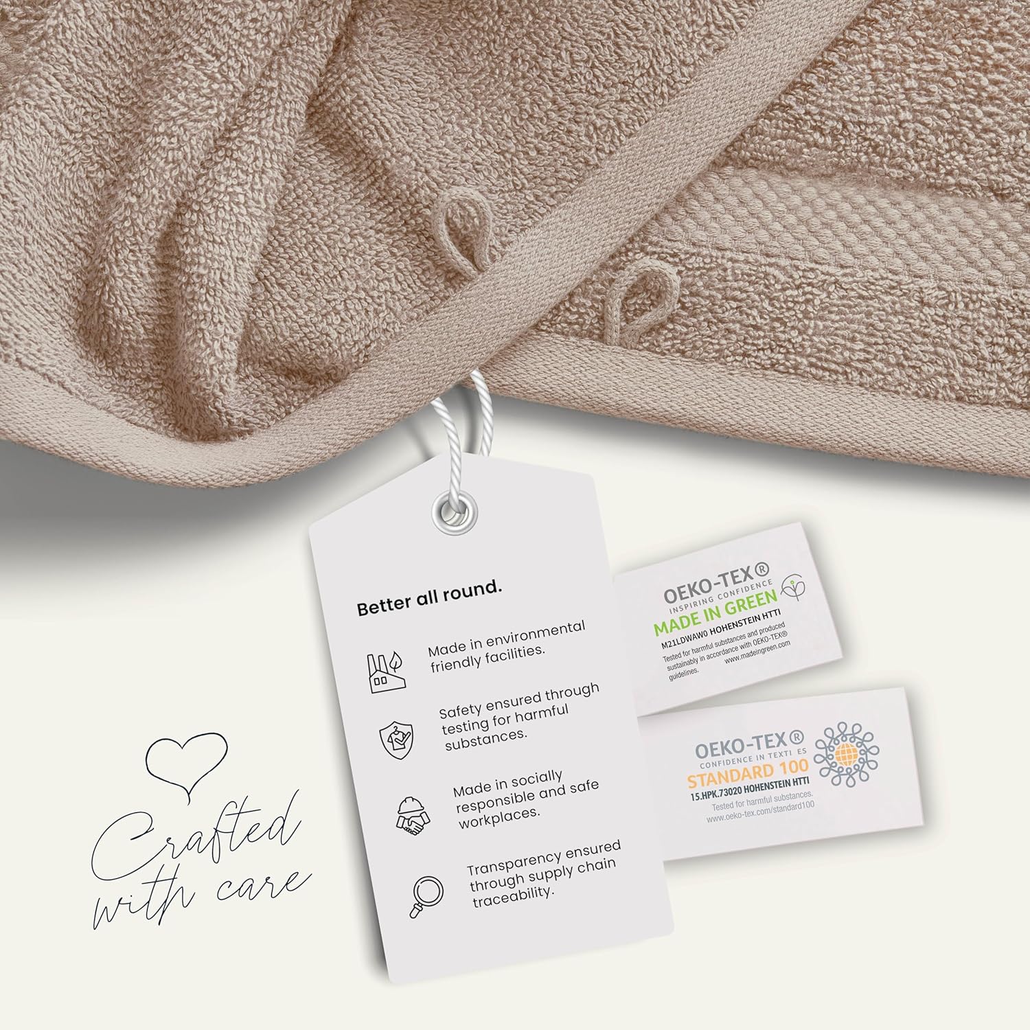 Belador Luxury Wash Cloths 24-Pack - 13x13