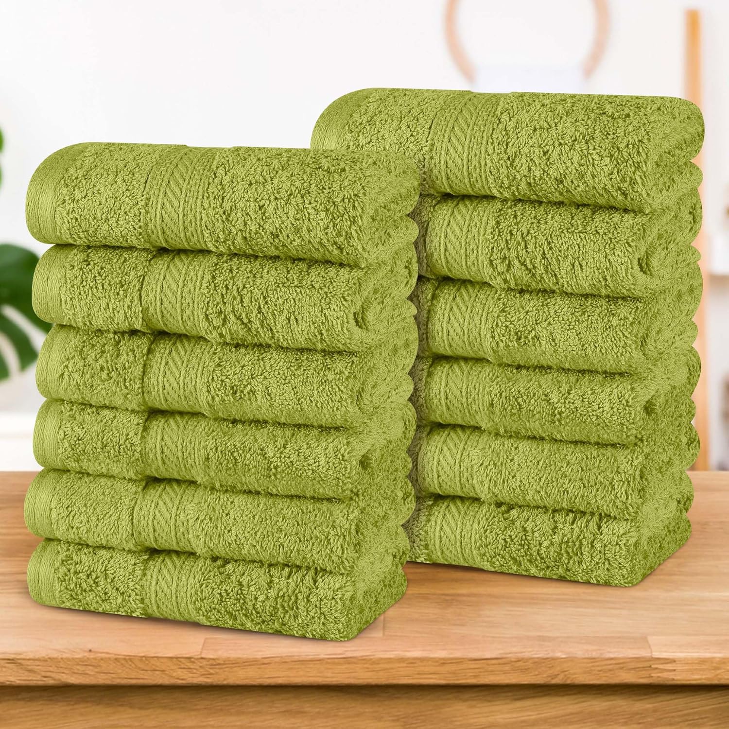 Superior Atlas Cotton Luxury Face Towels Set