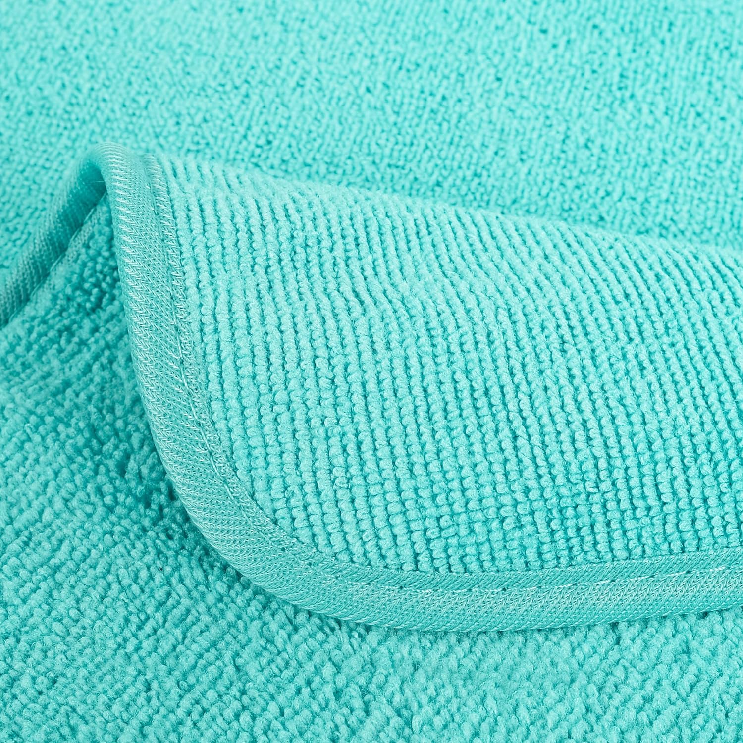 Pure Microfiber Washcloth Set Face and Body 13x13 in Lint Free Premium Quality