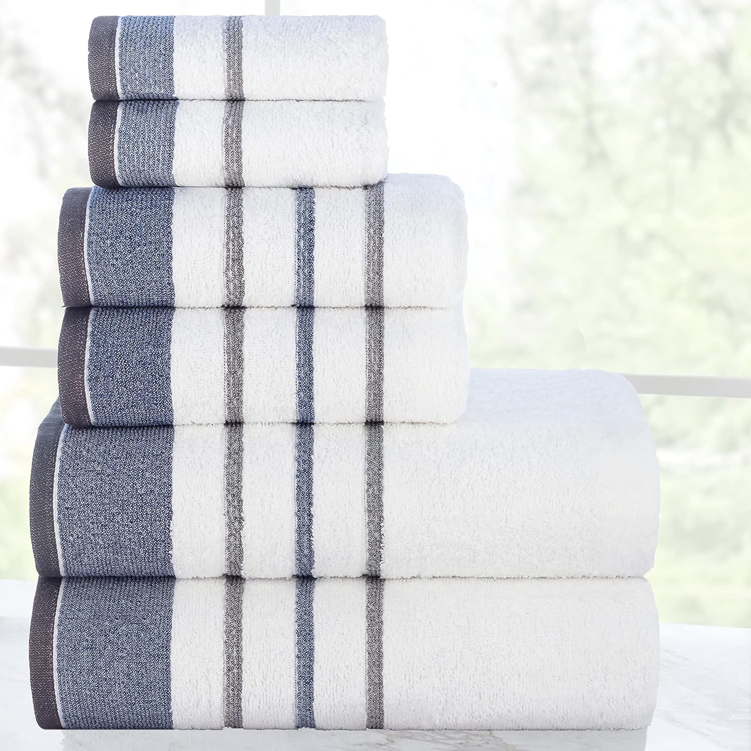Luxury Cotton Towels for Easy Care Multi-Functional Egyptian Cotton Towel Set