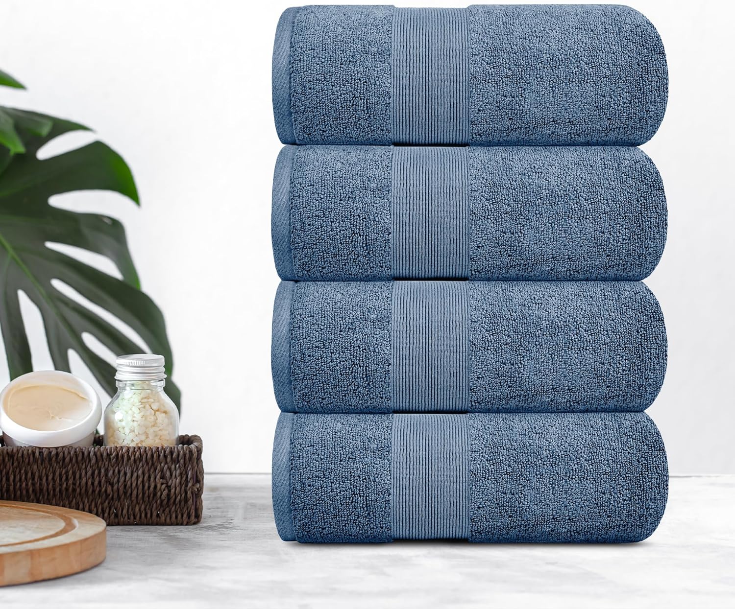 Luxury Soft 28x55 Bath Towels Set