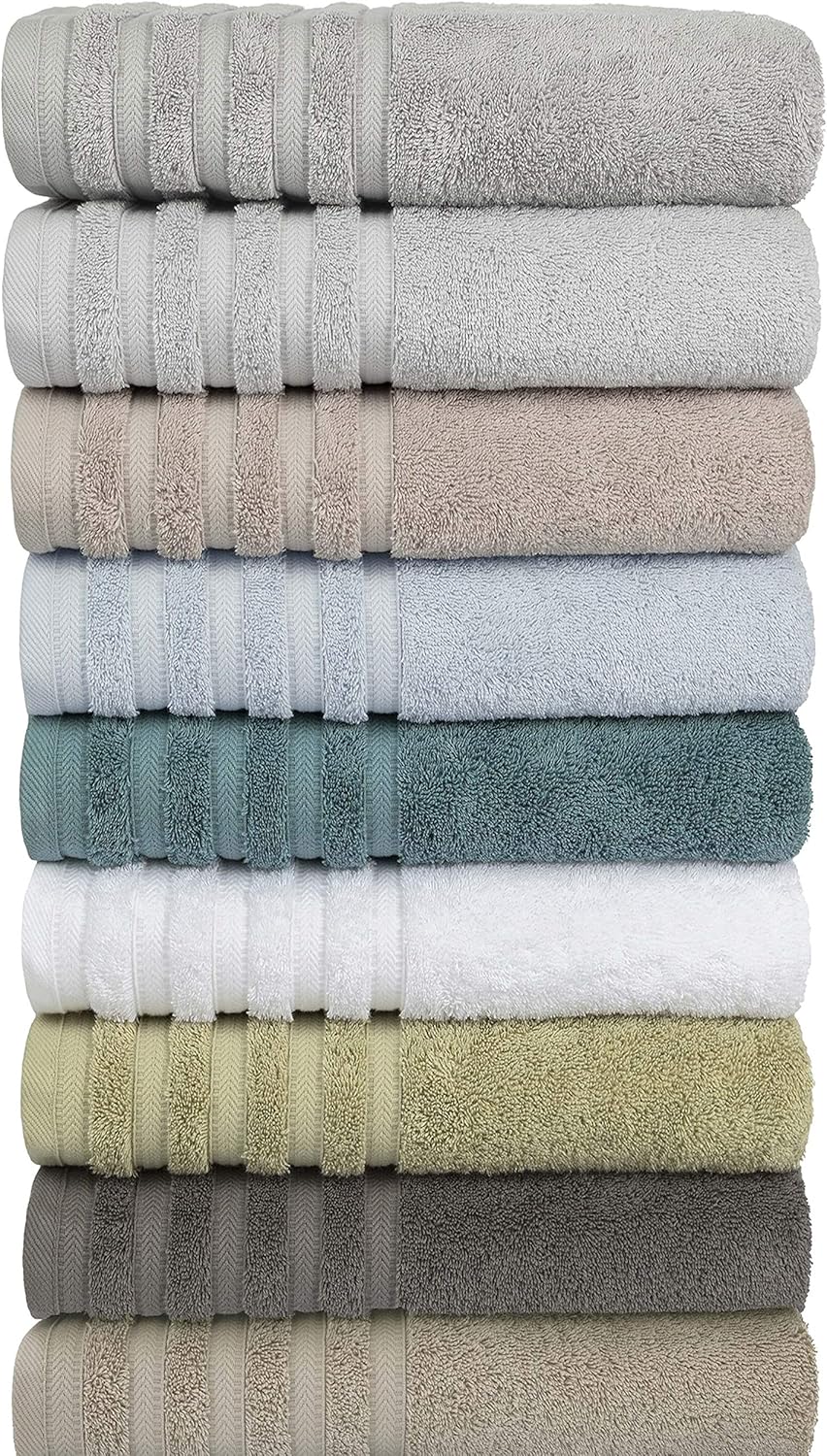Baltic Linen Pure Elegance Luxury 100 Turkish Cotton Towels Set