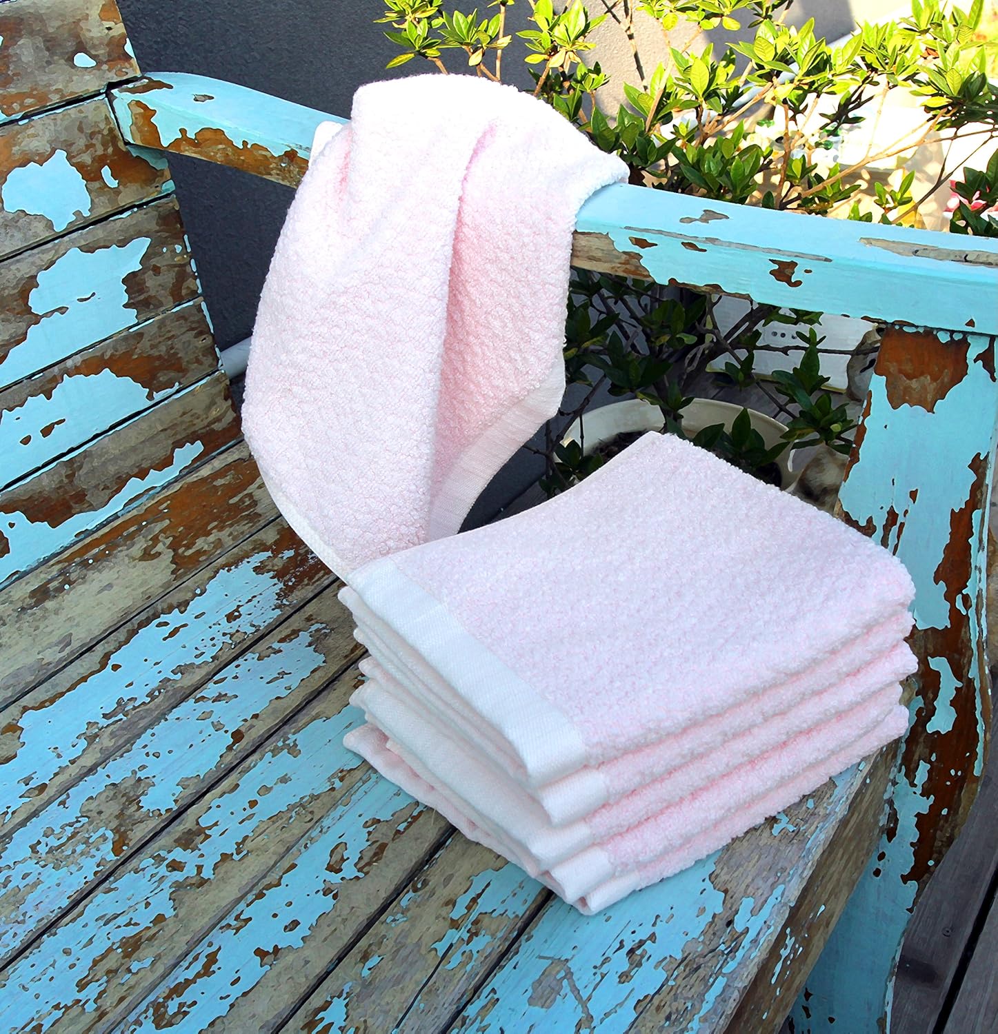 Everplush Diamond Jacquard Washcloths Rose Pink 6 Count